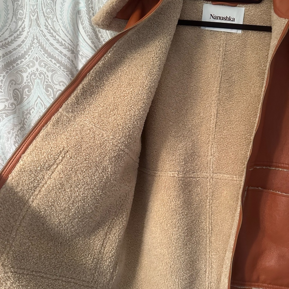 Nanushka Teddy Coat - Picture 5 of 7